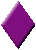 purple rhombus/diamond/paralellogram shape